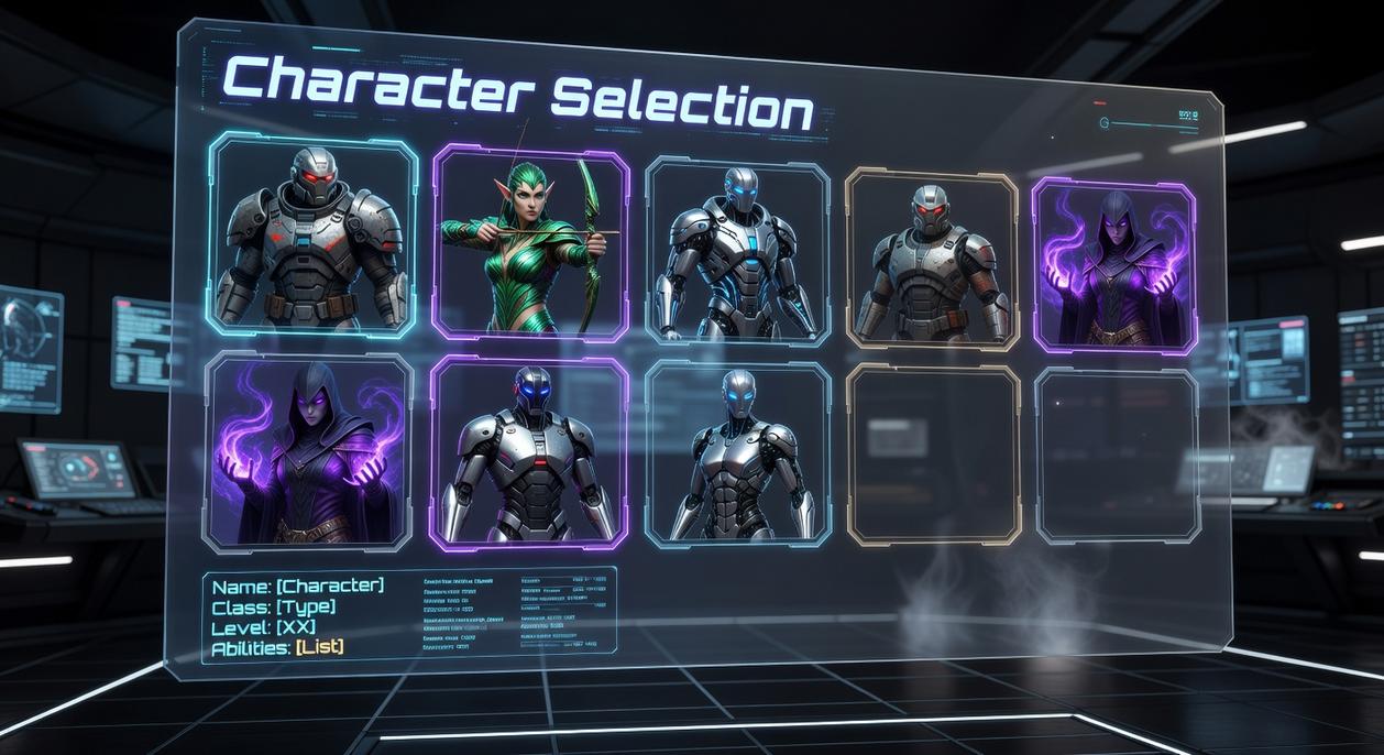character selection