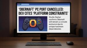 why obernaft can't play on pc