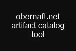 obernaft.net artifact catalog tool